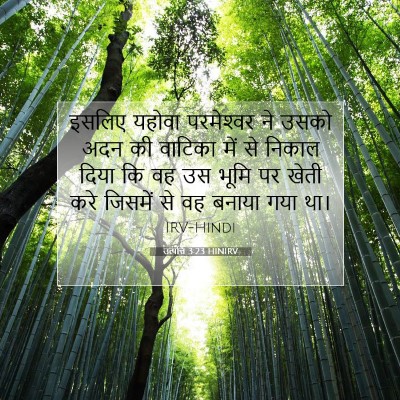 उत्पत्ति 3:23 HINIRV बाइबल आयत इमेज