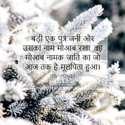 उत्पत्ति 19:37 HINIRV बाइबल आयत इमेज