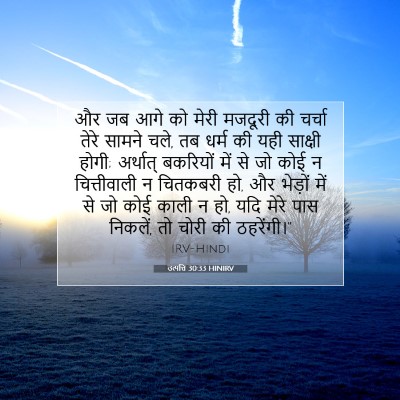 उत्पत्ति 30:33 HINIRV बाइबल आयत इमेज