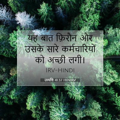 उत्पत्ति 41:37 HINIRV बाइबल आयत इमेज