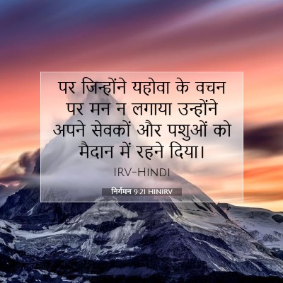 निर्गमन 9:21 बाइबल आयत की व्याख्या