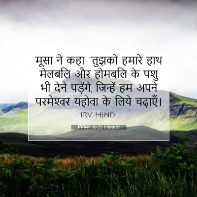निर्गमन 10:25 बाइबल आयत की व्याख्या