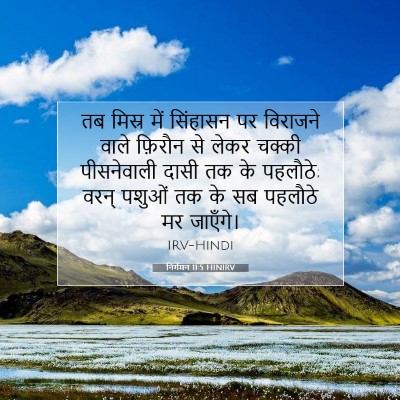 निर्गमन 11:5 बाइबल आयत की व्याख्या