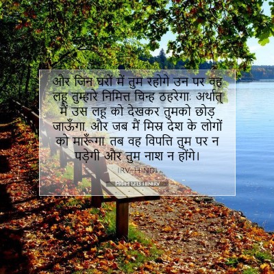 निर्गमन 12:13 बाइबल आयत की व्याख्या