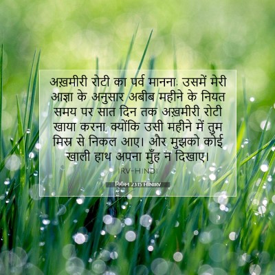 निर्गमन 23:15 बाइबल आयत की व्याख्या