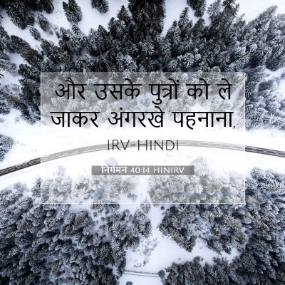 निर्गमन 40:14 बाइबल आयत की व्याख्या