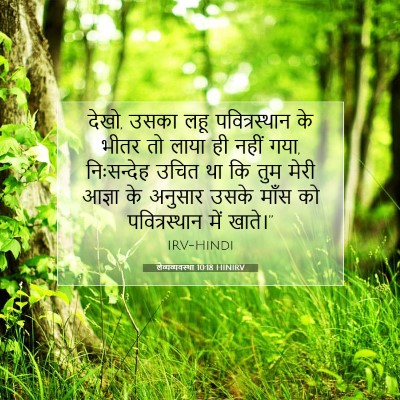 लैव्यव्यवस्था 10:18 बाइबल आयत की व्याख्या