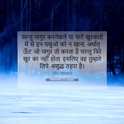लैव्यव्यवस्था 11:4 बाइबल आयत की व्याख्या