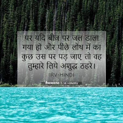 लैव्यव्यवस्था 11:38 बाइबल आयत की व्याख्या