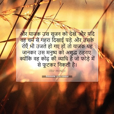 लैव्यव्यवस्था 13:20 बाइबल आयत की व्याख्या