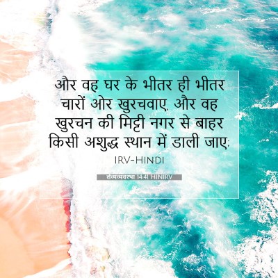 लैव्यव्यवस्था 14:41 बाइबल आयत की व्याख्या