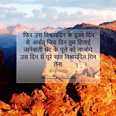लैव्यव्यवस्था 23:15 बाइबल आयत की व्याख्या