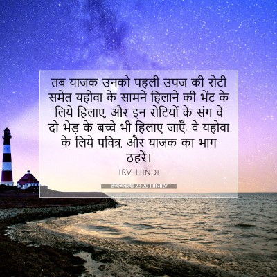 लैव्यव्यवस्था 23:20 बाइबल आयत की व्याख्या