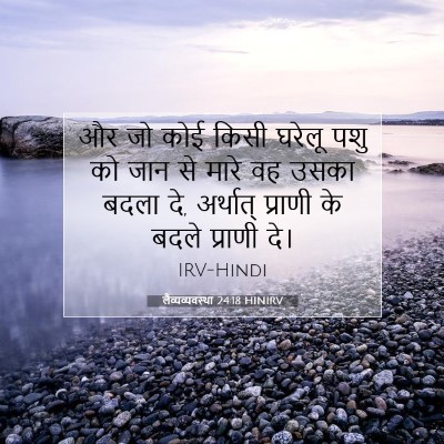 लैव्यव्यवस्था 24:18 बाइबल आयत की व्याख्या