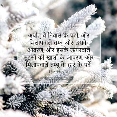 गिनती 4:25 HINIRV बाइबल आयत इमेज
