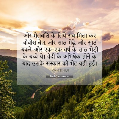 गिनती 7:88 बाइबल आयत की व्याख्या