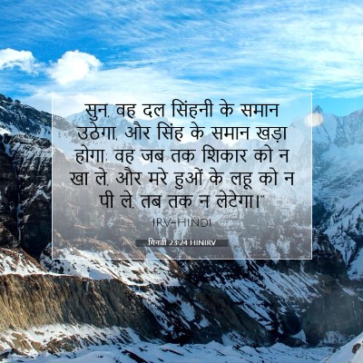 गिनती 23:24 बाइबल आयत की व्याख्या