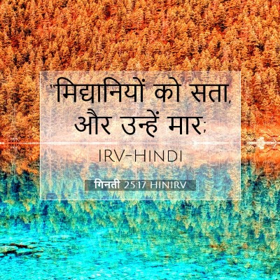 गिनती 25:17 HINIRV बाइबल आयत इमेज