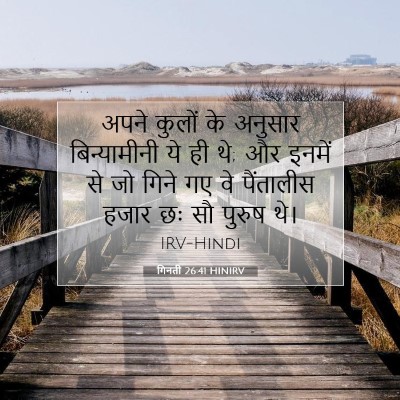 गिनती 26:41 HINIRV बाइबल आयत इमेज
