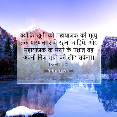 गिनती 35:28 HINIRV बाइबल आयत इमेज