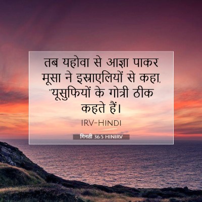 गिनती 36:5 बाइबल आयत की व्याख्या
