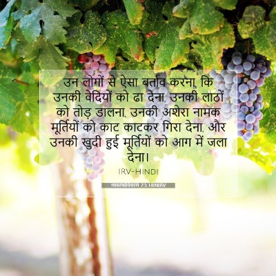 व्यवस्थाविवरण 7:5 HINIRV बाइबल आयत इमेज
