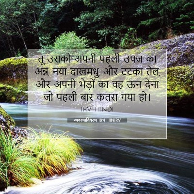 व्यवस्थाविवरण 18:4 बाइबल आयत की व्याख्या
