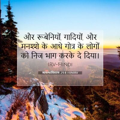 व्यवस्थाविवरण 29:8 बाइबल आयत की व्याख्या
