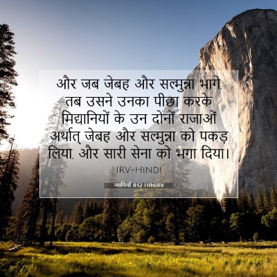 न्यायियों 8:12 HINIRV बाइबल आयत इमेज