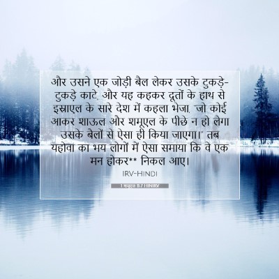 1 शमूएल 11:7 HINIRV बाइबल आयत इमेज