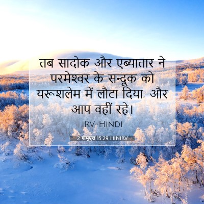2 शमूएल 15:29 बाइबल आयत की व्याख्या