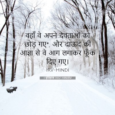 1 इतिहास 14:12 बाइबल आयत की व्याख्या