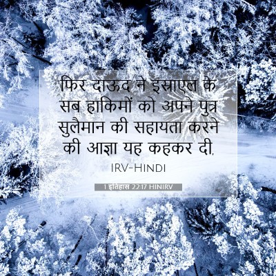 1 इतिहास 22:17 बाइबल आयत की व्याख्या