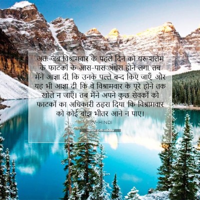 नहेम्याह 13:19 बाइबल आयत की व्याख्या