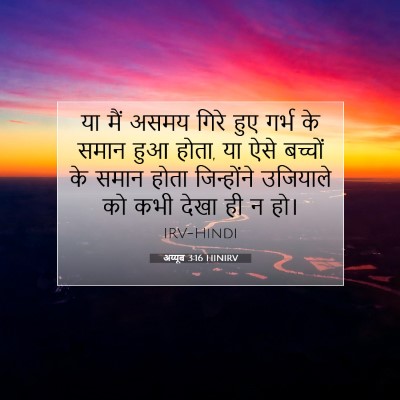 अय्यूब 3:16 बाइबल आयत की व्याख्या