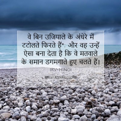 अय्यूब 12:25 बाइबल आयत की व्याख्या
