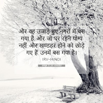 अय्यूब 15:28 बाइबल आयत की व्याख्या