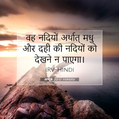 अय्यूब 20:17 बाइबल आयत की व्याख्या