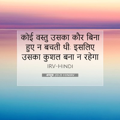अय्यूब 20:21 बाइबल आयत की व्याख्या