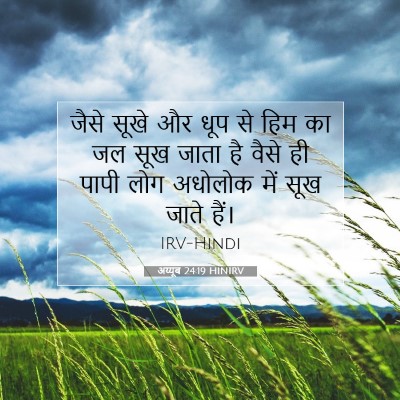 अय्यूब 24:19 बाइबल आयत की व्याख्या