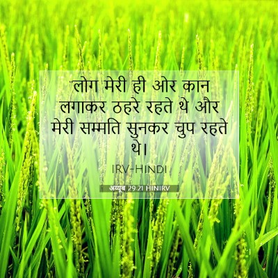 अय्यूब 29:21 बाइबल आयत की व्याख्या