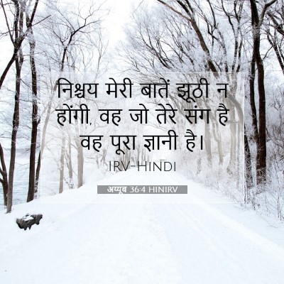 अय्यूब 36:4 बाइबल आयत की व्याख्या