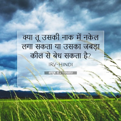 अय्यूब 41:2 बाइबल आयत की व्याख्या