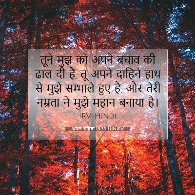 भजन संहिता 18:35 HINIRV बाइबल आयत इमेज