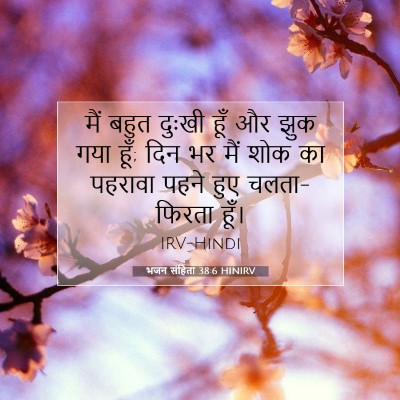 भजन संहिता 38:6 HINIRV बाइबल आयत इमेज