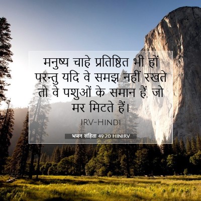 भजन संहिता 49:20 HINIRV बाइबल आयत इमेज