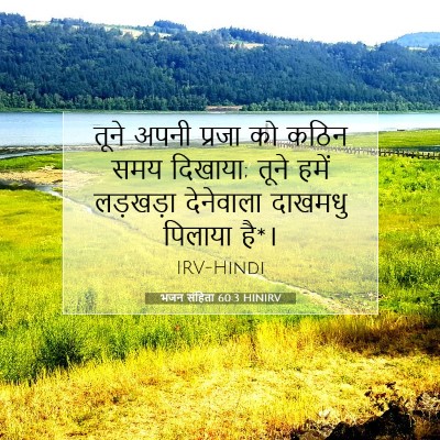 भजन संहिता 60:3 HINIRV बाइबल आयत इमेज