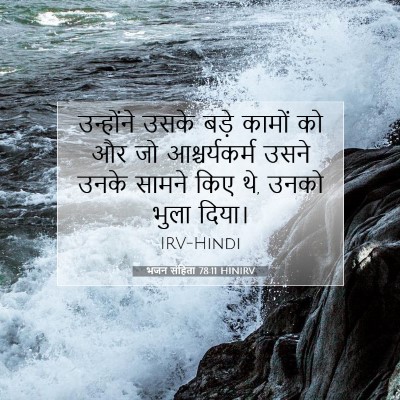भजन संहिता 78:11 HINIRV बाइबल आयत इमेज