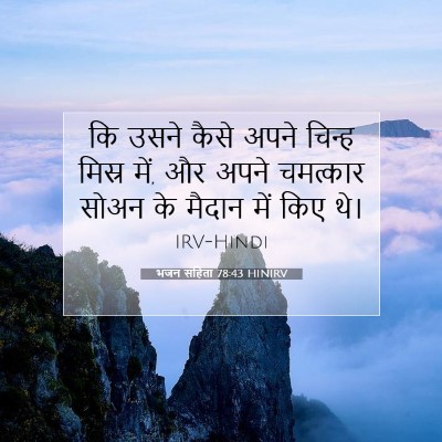भजन संहिता 78:43 HINIRV बाइबल आयत इमेज
