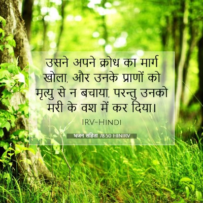 भजन संहिता 78:50 HINIRV बाइबल आयत इमेज